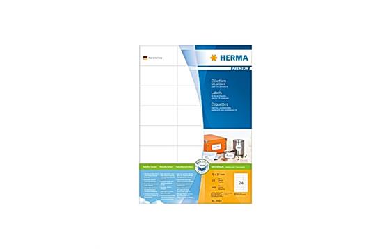 119034 Herma 4464 Etikett HERMA premium A4 70x37mm (2400) 